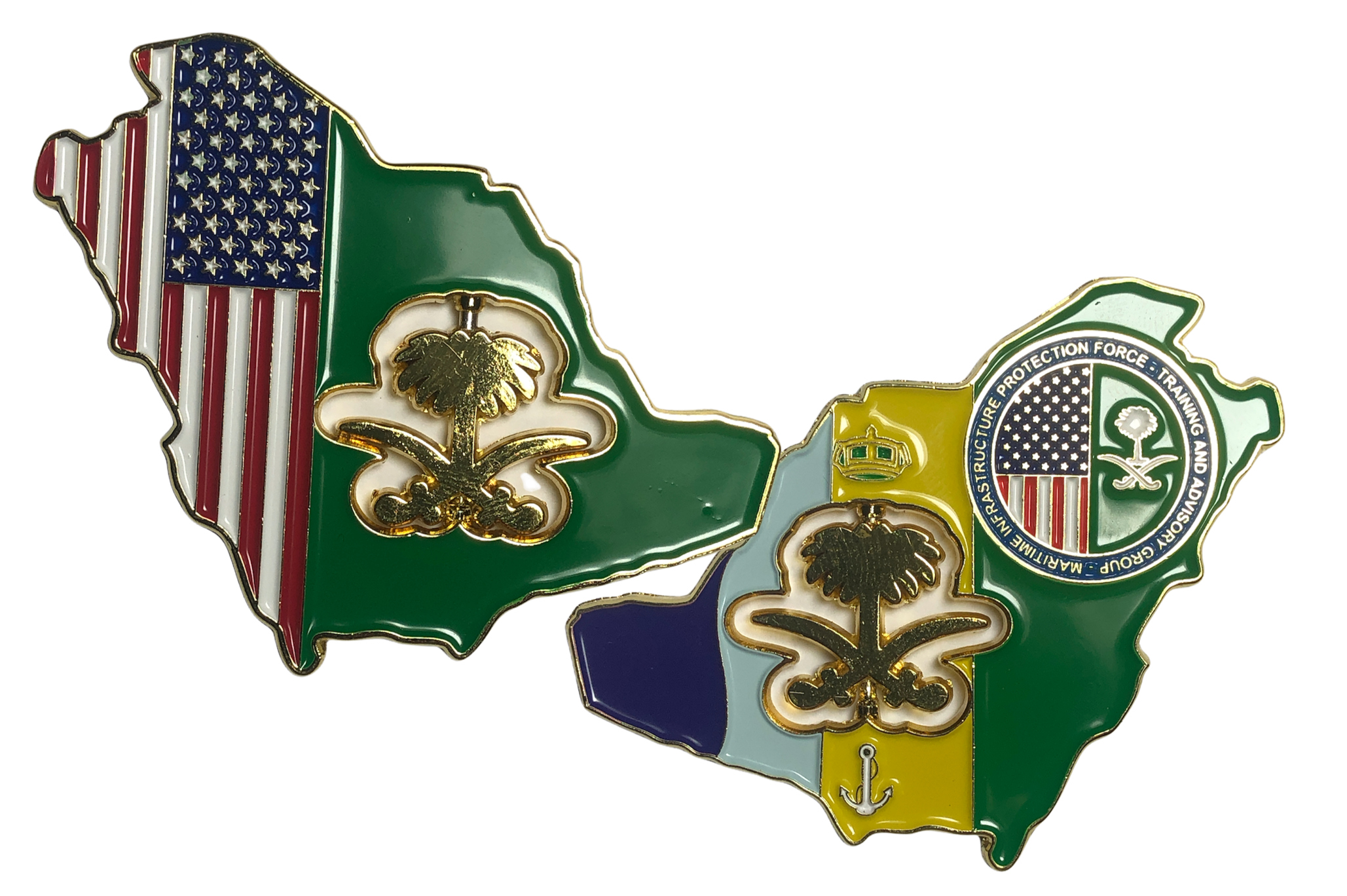 Custom spinner coin with rotating center